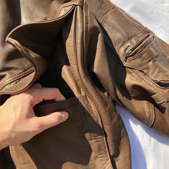 Handmade Colombian Genuine Leather Jacket Men’s - Picture 5 of 8